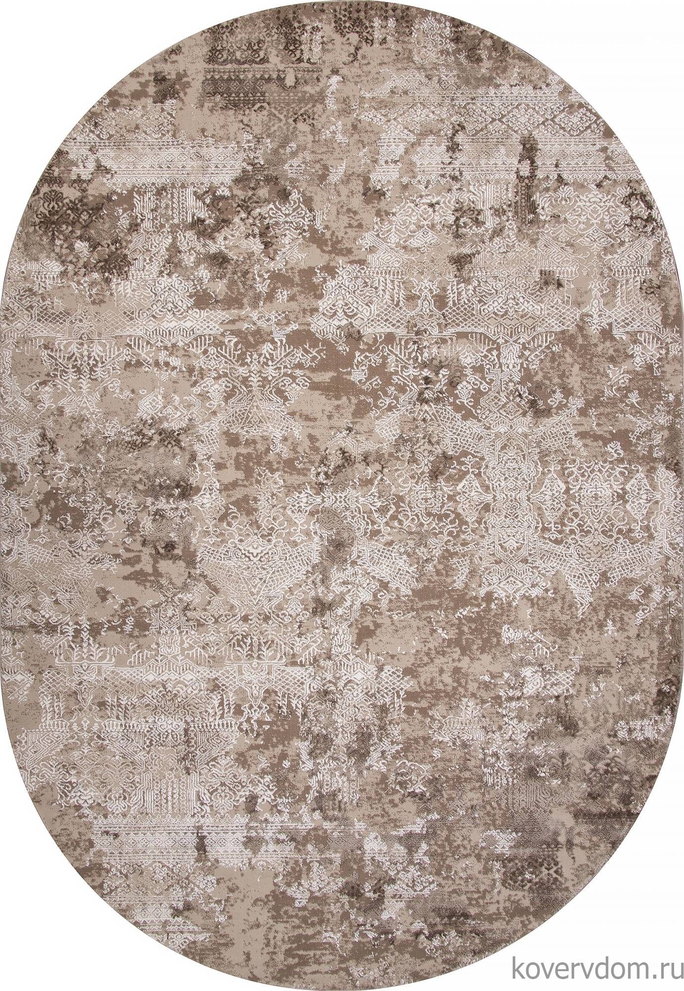 Ковер ARMINA 03851B BROWN / BROWN Овал