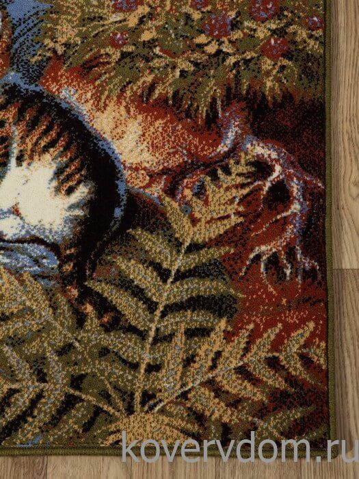 Шерстяной пейзажный ковер Hunnu 6S860 82 котята