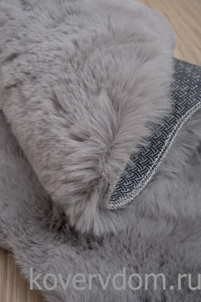 Ковер из искусственного меха Krolik 1000A T9082_GREY шкура