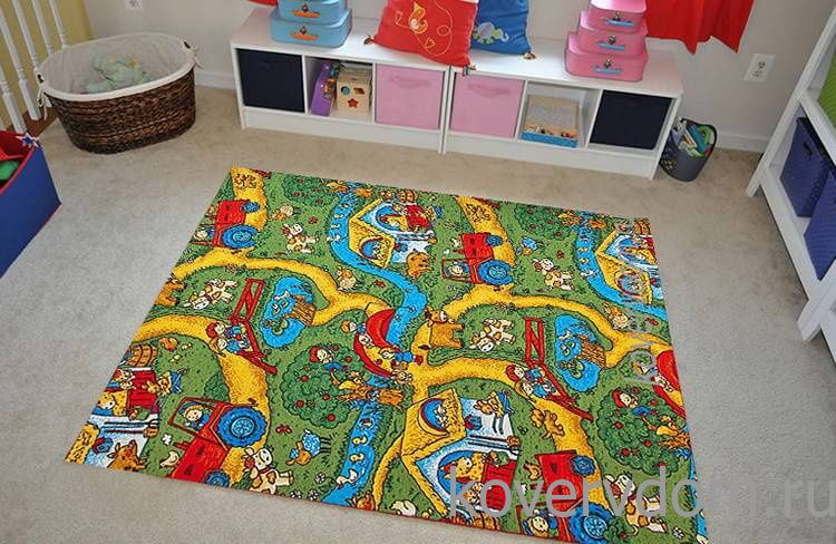 Детский ковер-палас  Веселая поляна