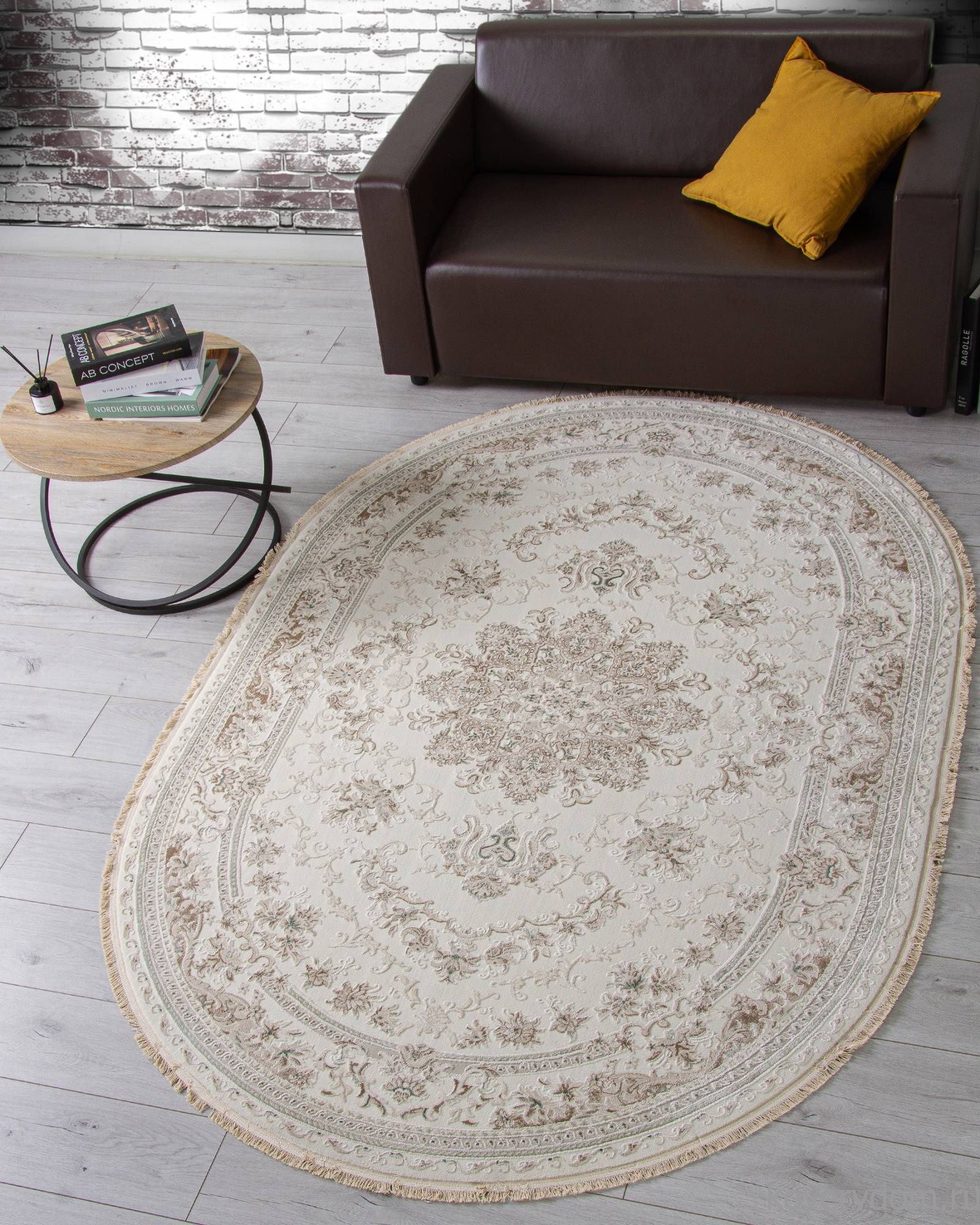 Ковер Jasmine 35760Z CREAM / CREAM Овал