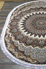 Овальный ковер из России SHAHREZA D417 CREAM-NAVY Овал