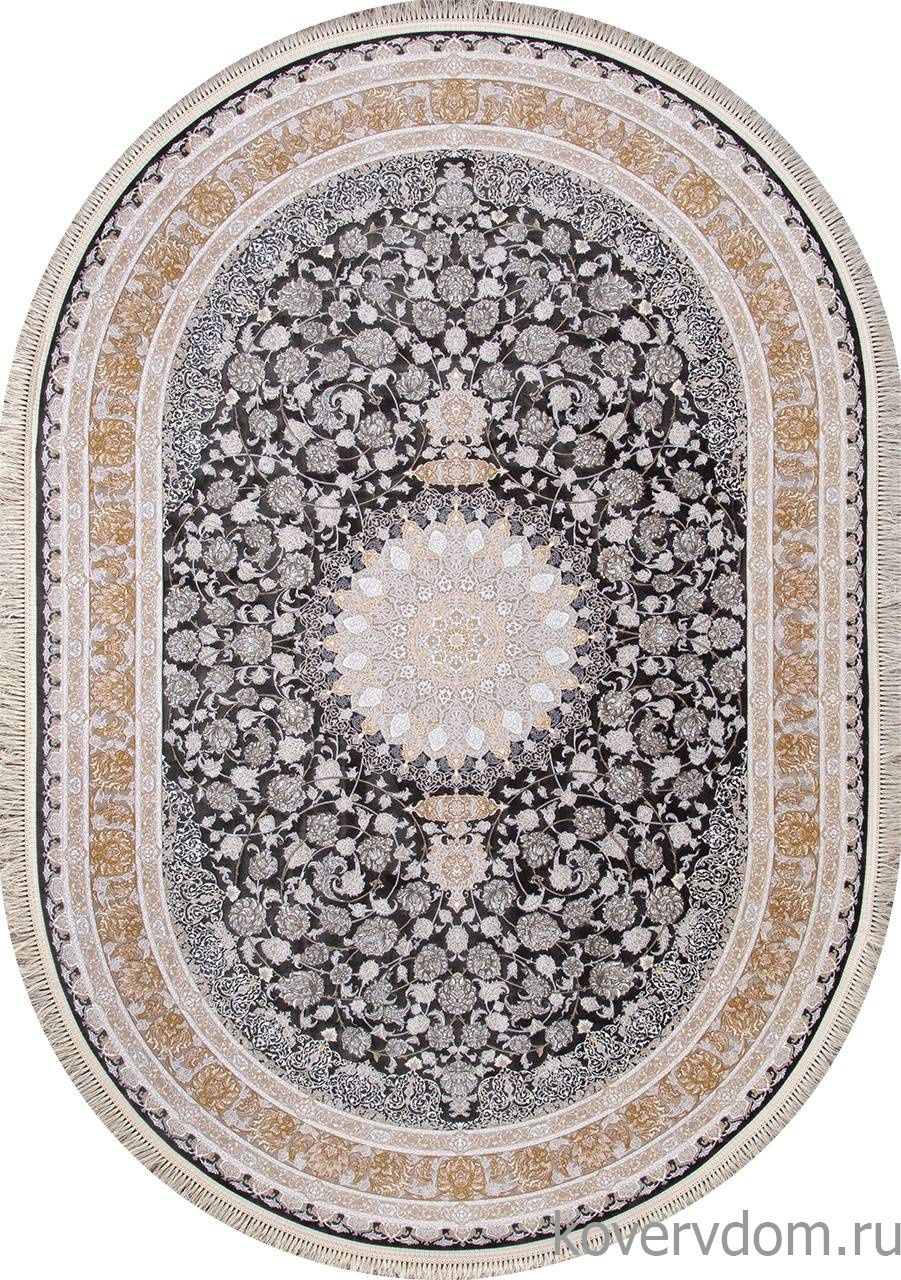 Ковер FARSI 1200 G142 DARK GRAY Овал Ковер FARSI 1200 G142 DARK GRAY Овал