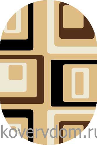 Ковер COMFORT SHAGGY 2 s618 BEIGE-BLACK Овал