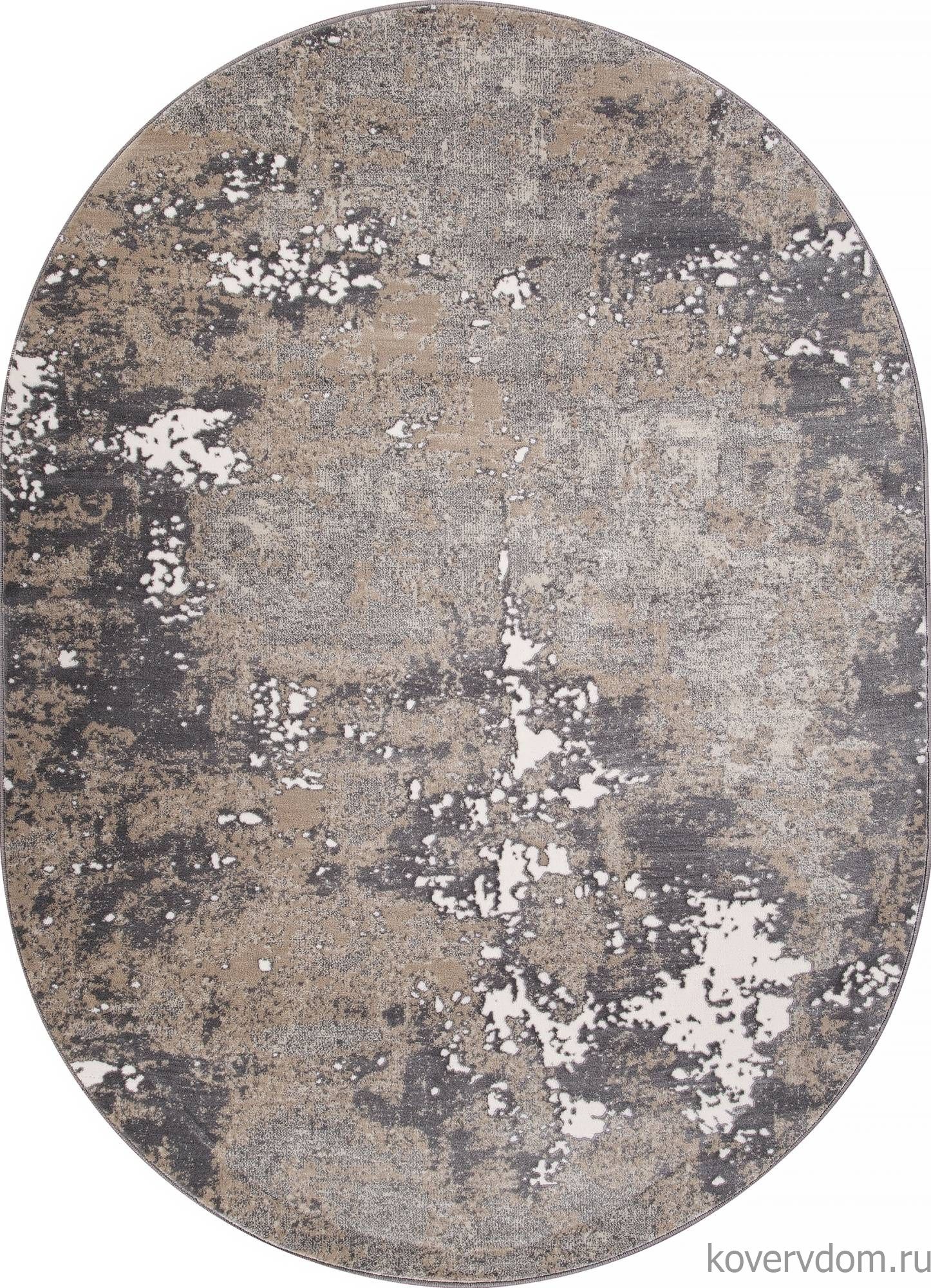 Ковер ATLANTIS D996 CREAM-GRAY Овал