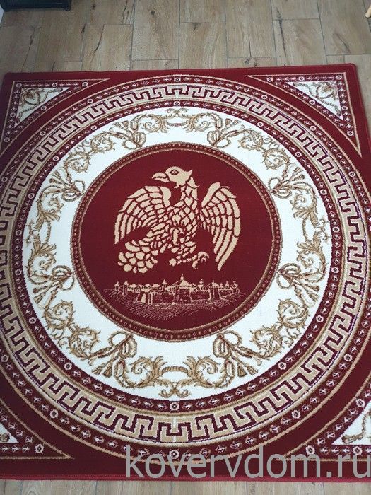 Ковер ОРЛЕЦ квадрат красно-бордовый