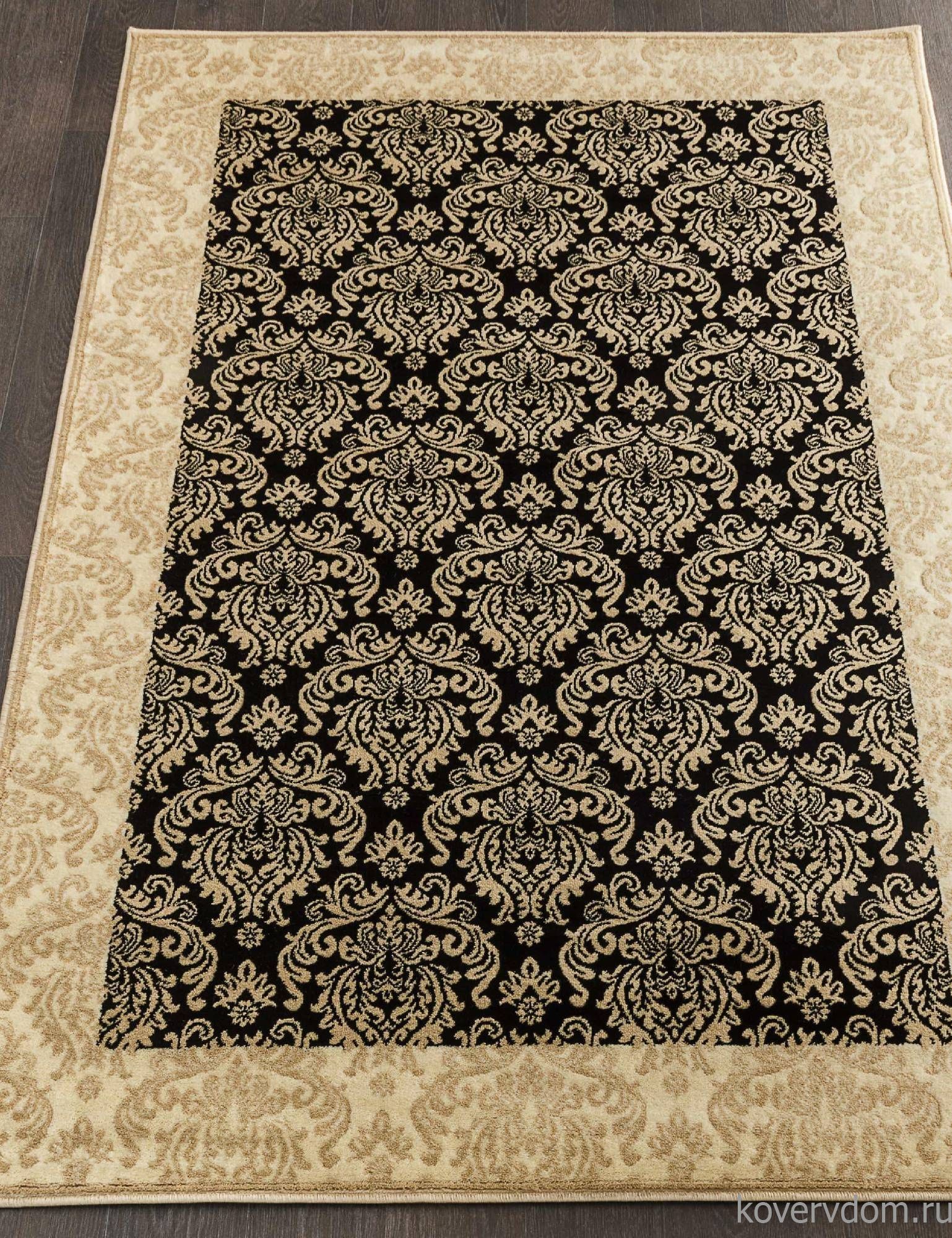 Ковер IZMIR D716 BLACK-BEIGE