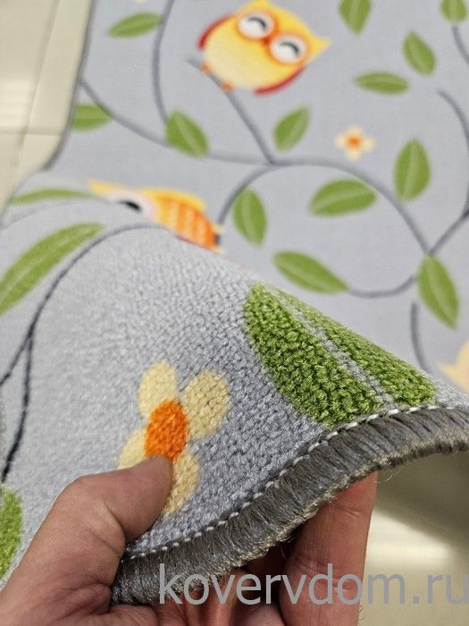 Детский ковер-палас OWLS серый Детский ковер-палас OWLS серый