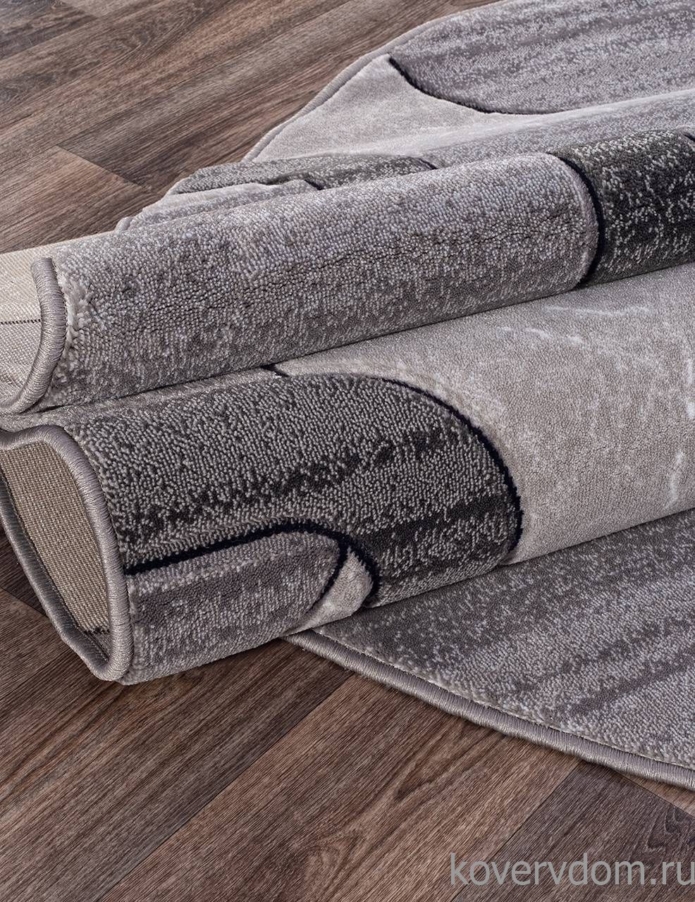 Ковер MEGA CARVING D465 LIGHT GRAY Овал Ковер MEGA CARVING D465 LIGHT GRAY Овал