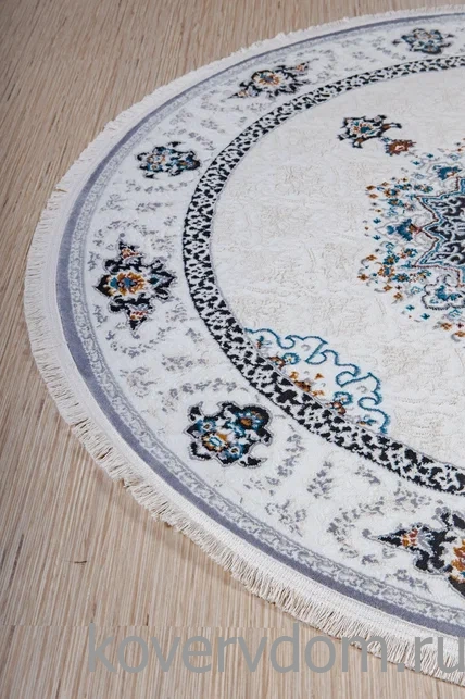 Ковер Amira 4924A L.Grey-L.Grey Круг