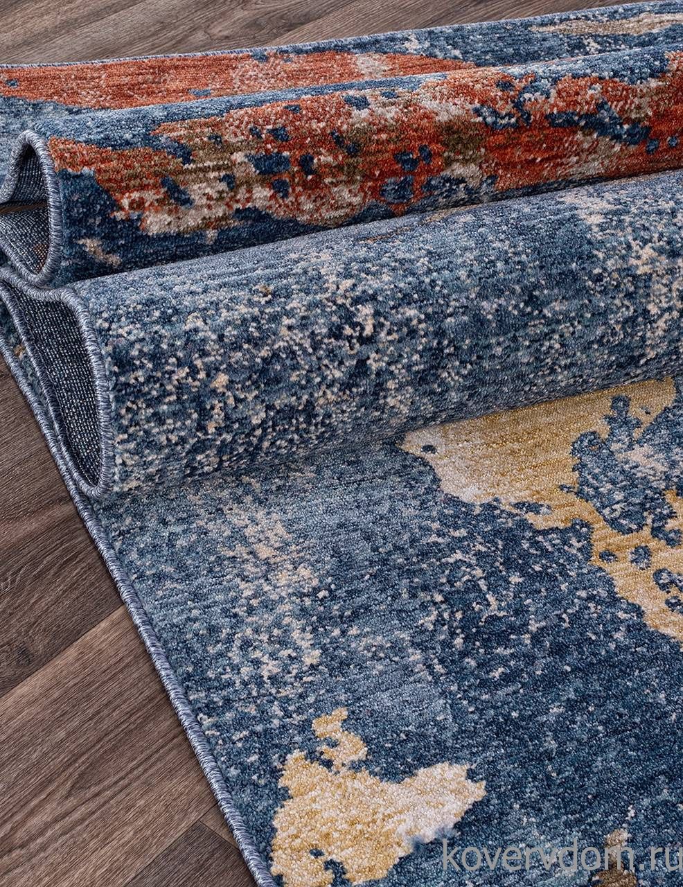 Ковер ZEUS B3518A BLUE / D.BLUE Ковер ZEUS B3518A BLUE / D.BLUE