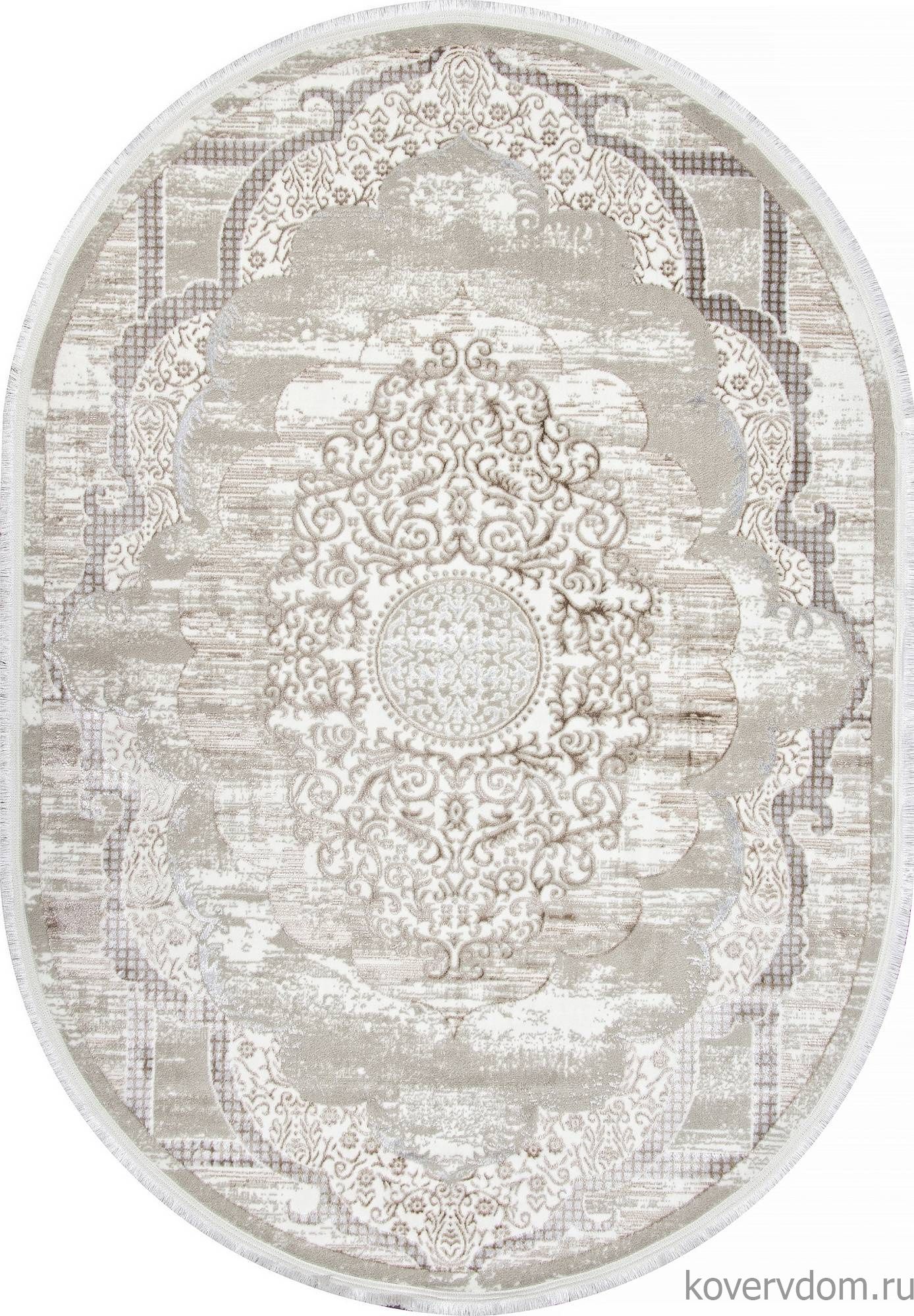 Ковер ALFANI Q018A VIZON FDY / CREAM SHRINK Овал